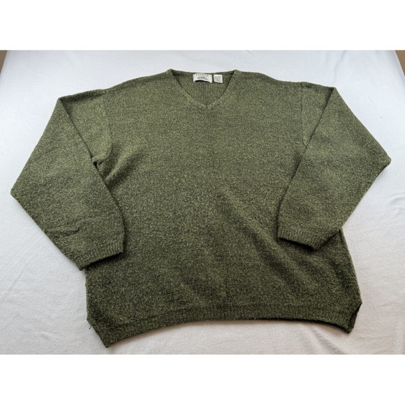 BlenderBottle Other - Fiesole Men's XL Green V Neck Sweater Italy Wool Blend